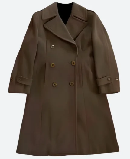 The Six Triple Eight Major Charity Adams Trench Coat Front Image