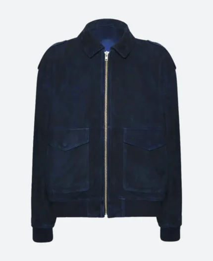 The View 2025 Matteo Lane Suede Leather Jacket Front Image
