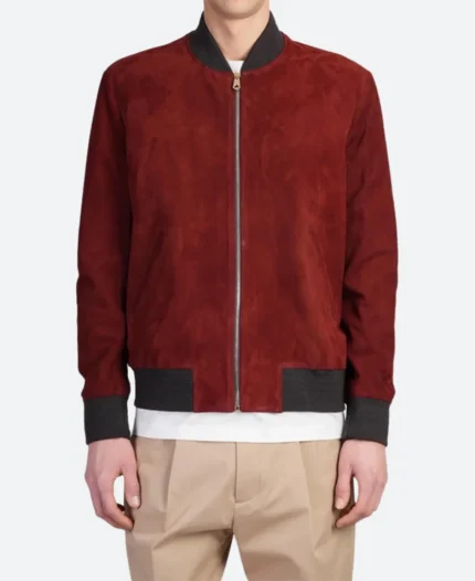 The View 2025 Matteo Lane Suede Leather Jacket Front Image