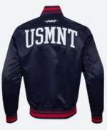 US Soccer 2025 Denim Varsity Jacket Front Image