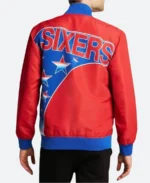 76ers Philadelphia Bomber Jacket Back Image