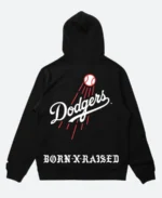 Born X Raised LA Dodgers BXR Hoodie Black Back Image