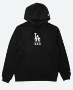 Born X Raised LA Dodgers BXR Hoodie Black Back Image
