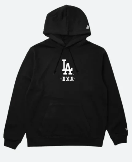 Born X Raised LA Dodgers BXR Hoodie Black Back Image