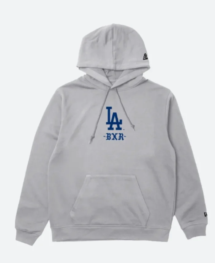 Born X Raised LA Dodgers BXR Hoodie Grey Back Image