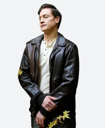 Brown Leather Blazer