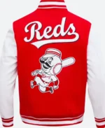 Cincinnati Reds Letterman Varsity Jacket Style 01 Back Image