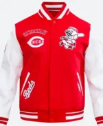 Cincinnati Reds Letterman Varsity Jacket Style 01 Front Image