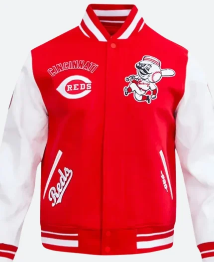 Cincinnati Reds Letterman Varsity Jacket Style 01 Front Image