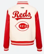 Cincinnati Reds Letterman Varsity Jacket Style 02 Back Image