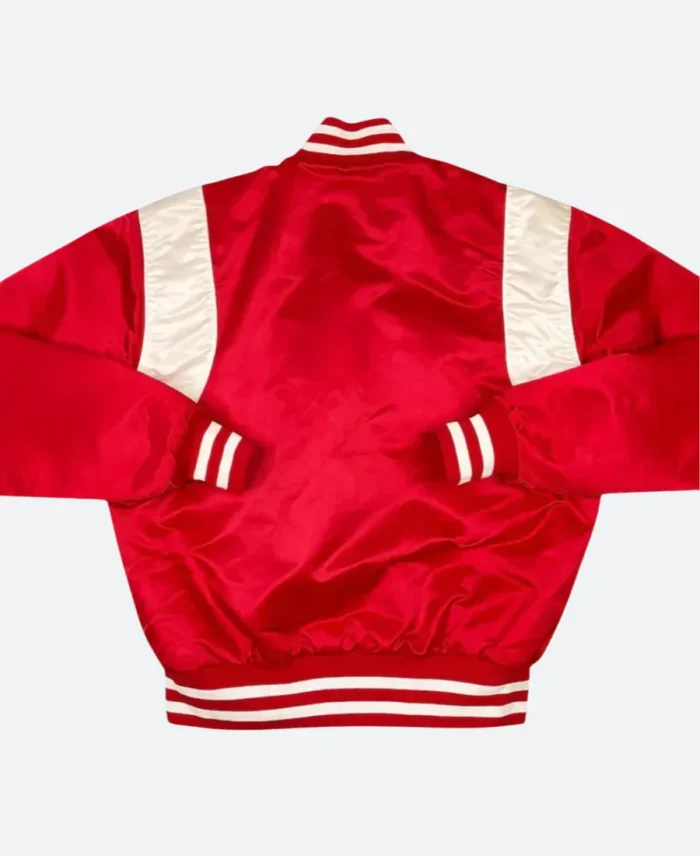 Cincinnati Reds Satin Varsity Jacket Back Style 01 Image