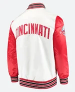 Cincinnati Reds Satin Varsity Jacket Back Style 03 Image