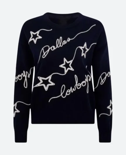 Dallas Cowboys Cheerleaders Cowboys Cursive Star Sweatshirt Front Image