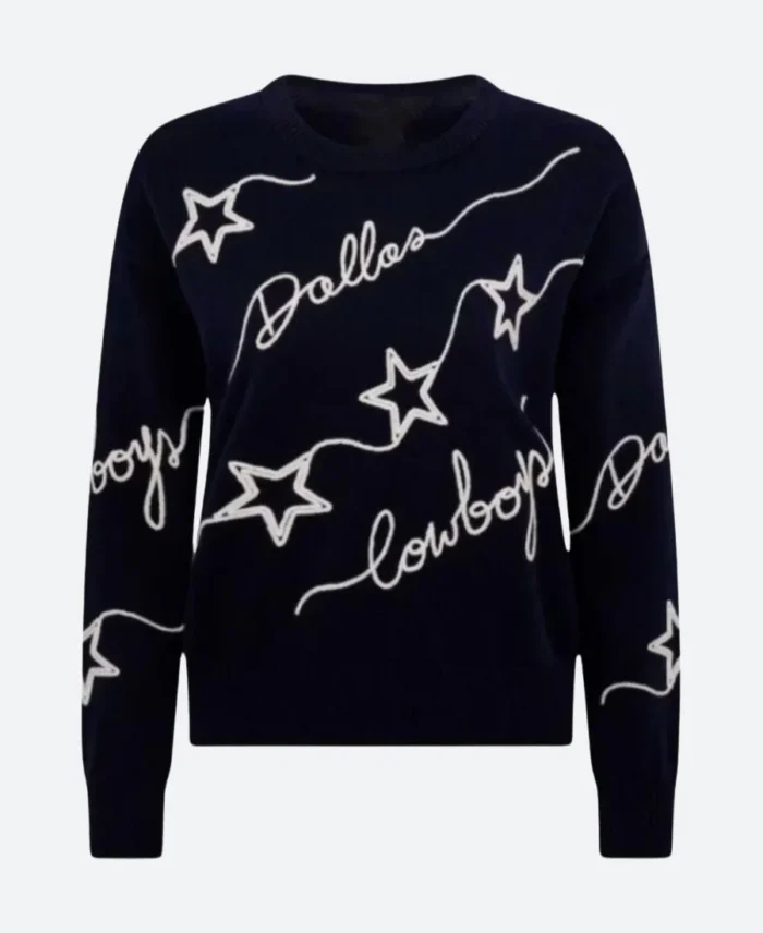 Dallas Cowboys Cheerleaders Cowboys Cursive Star Sweatshirt Front Image