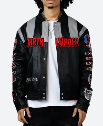 Darth Vader Leather Jacket Back Image