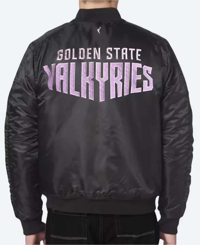 Golden State Valkyries Bomber Jacket Back Image