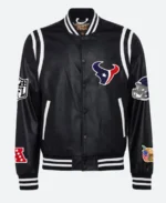 Houston Texans Black Leather Jacket - Image 2