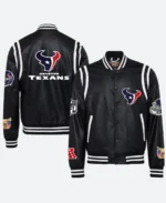Houston Texans Black Leather Jacket
