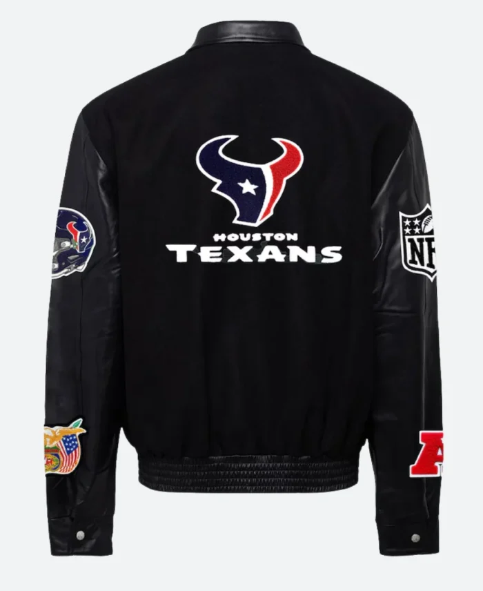 Houston Texans Black Varsity Jacket - Image 3