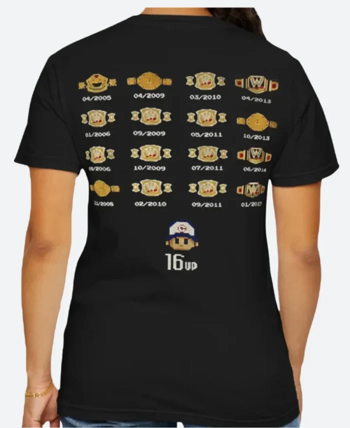 John Cena Super Mario T-Shirt Back Image