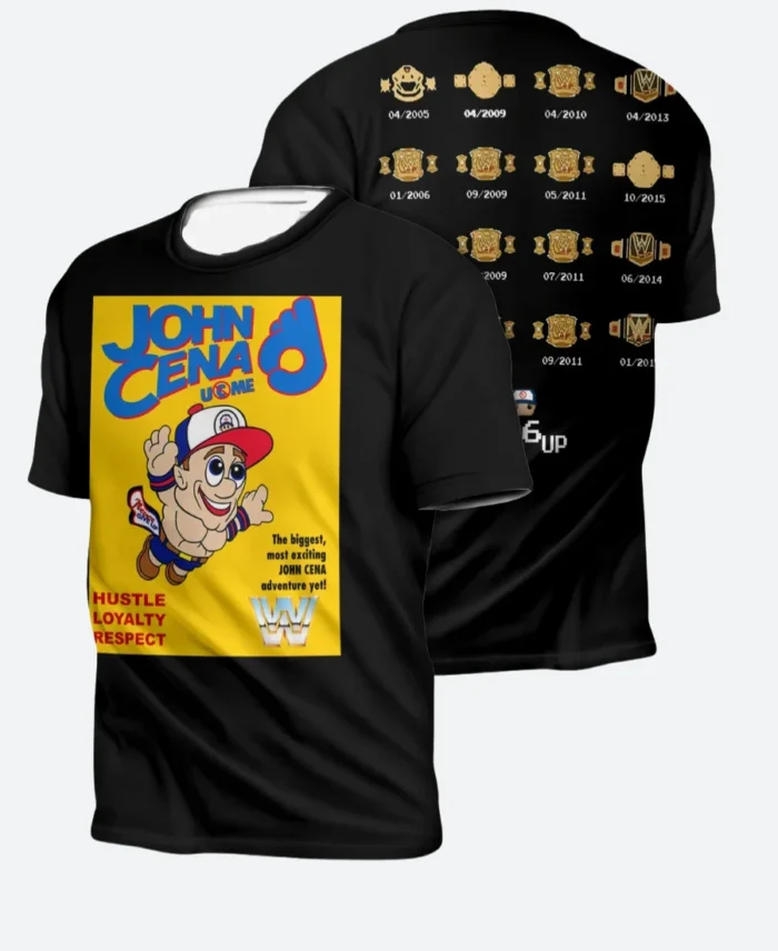 John Cena Super Mario T-Shirt Front & Back Image