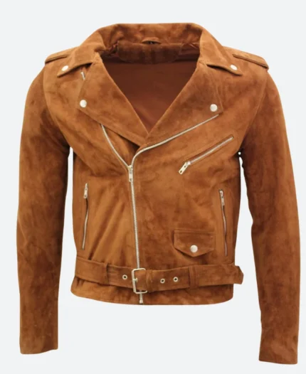 Law & Order Nick Creegan Suede Leather Jacket Front Image
