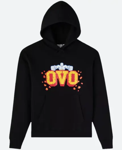 OVO x UFC Flame Logo Hoodie