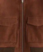 Superman 2025 Lois Lane Suede Leather Jacket Back Image