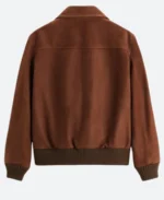 Superman 2025 Lois Lane Suede Leather Jacket Back Image