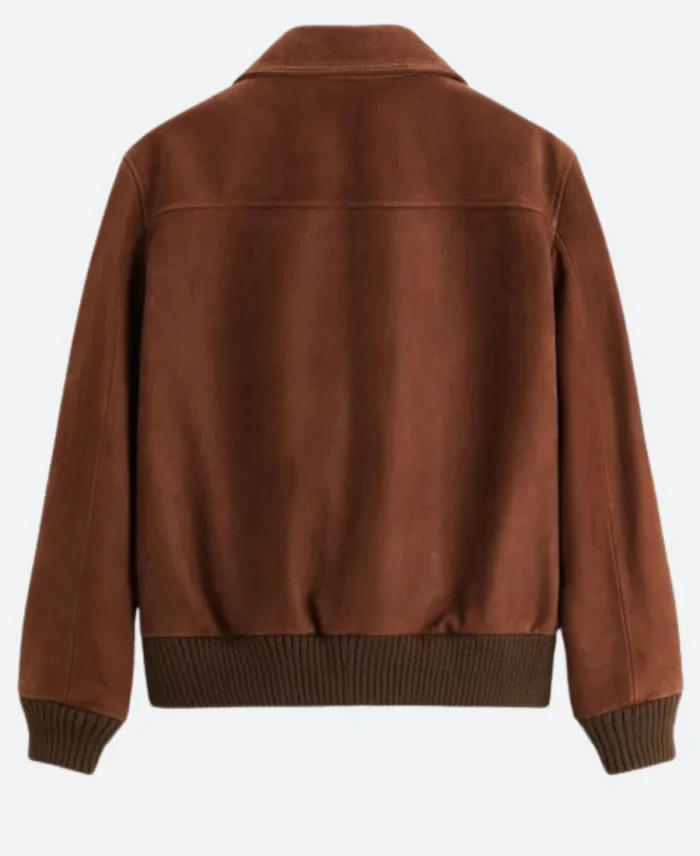 Superman 2025 Lois Lane Suede Leather Jacket Back Image