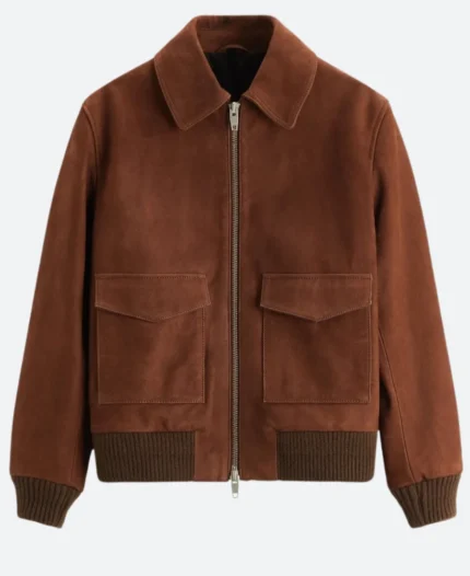Superman 2025 Lois Lane Suede Leather Jacket Back Image