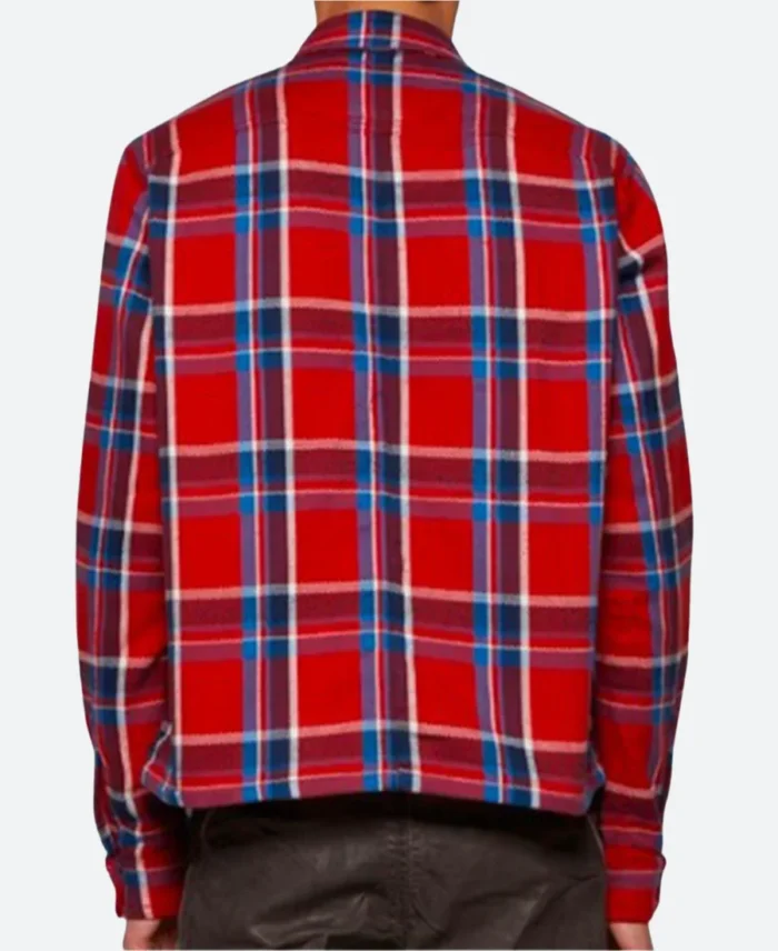 The Voice S27 Adam Levine Plaid Shirt Back Imagewe
